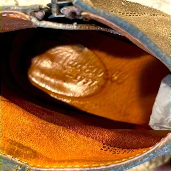 MADEWELL Billie Suede Leather Zip Up Ankle Boots Taupe Tan Heel Booties Womens 7 - Picture 12 of 13